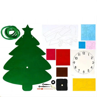 Orologio Fai Da Te Natalizio Bambini Lavoretto Manuale Diverse Forme Babbo Natale Pupazzo Neve Renna Decorazione Casa - INTERIOR DREAM DESIGN