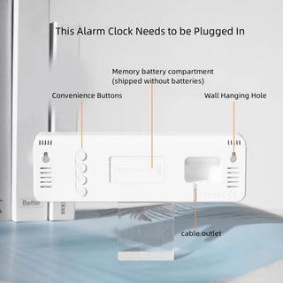 Orologio Parete Digitale Alimentatore USB Elettronica LED Accessori Decorazione Casa - INTERIOR DREAM DESIGN