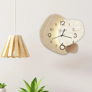 Orologio Parete Legno Creativo Orario Decorazione Casa - INTERIOR DREAM DESIGN