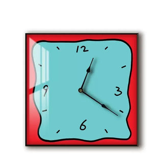 Orologio Parete Materiale Acrilico Diverse Colorazioni Arredo Parete Modello Figurina Design Innovativo-INTERIOR DREAM DESIGN