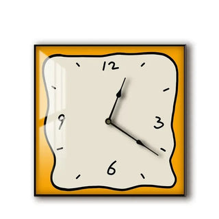 Orologio Parete Materiale Acrilico Diverse Colorazioni Arredo Parete Modello Figurina Design Innovativo-INTERIOR DREAM DESIGN