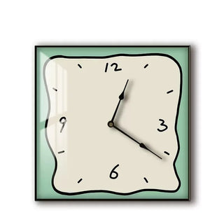 Orologio Parete Materiale Acrilico Diverse Colorazioni Arredo Parete Modello Figurina Design Innovativo-INTERIOR DREAM DESIGN