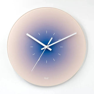 Orologio Parete Muro Materiale Vetro Diversi Colori Sfumature Effetto Tramonto Alba Dimensioni 30cm-INTERIOR DREAM DESIGN