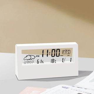 Orologio Tavolo LED Schermo LCD Meteo Temperatura Orario Decorazione Casa - INTERIOR DREAM DESIGN