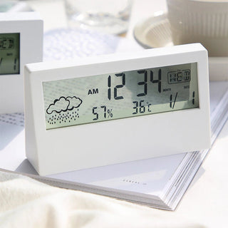 Orologio Tavolo LED Schermo LCD Meteo Temperatura Orario Decorazione Casa - INTERIOR DREAM DESIGN