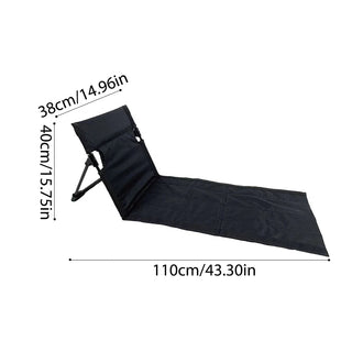 Outdoor Beach Chair Portable Folding Floor Seat with Backrest Lightweight Camping Chair Lazy Lounger For Garden Park Lawn Picnic - INTERIOR DREAM DESIGN