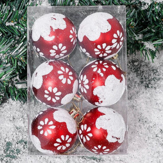 Palline Di Natale Vari Set Con Pailette Di Colore Rosso Verde Bianco Oro Atmosfera Natalizia - INTERIOR DREAM DESIGN