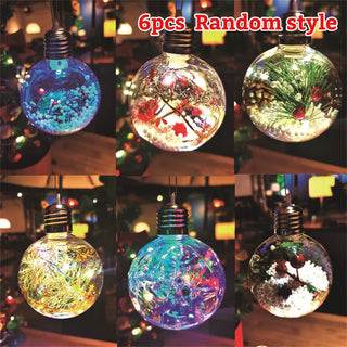 Palline Natalizie In Vetro set Da 1 Pezzo E 6 Pezzi belle Diverse Addobbi Per Natale Per albero Aria Di Natale - INTERIOR DREAM DESIGN