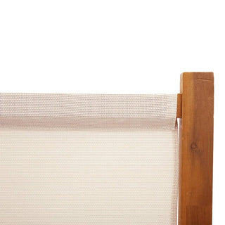 Pannelli Separè 4 Pezzi Pieghevole Dimensioni Massime 280x180cm Legno Massello Colore Beige - INTERIOR DREAM DESIGN