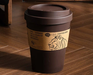 Pattumiera 8 Litri Forma Bicchiere Caffè Plastica Rigida Design Innovativo Diversi Colori-INTERIOR DREAM DESIGN