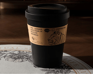 Pattumiera 8 Litri Forma Bicchiere Caffè Plastica Rigida Design Innovativo Diversi Colori-INTERIOR DREAM DESIGN