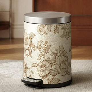 Pattumiera Diversi Modelli Beige Marrone Decorazione Casa Cucina Bagno Stile Elegante-INTERIOR DREAM DESIGN