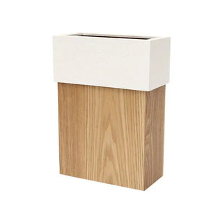 Pattumiera Legno Diverse Dimensioni Marrone Scuro Chiaro Bagno Cucina Decorazione Casa-INTERIOR DREAM DESIGN