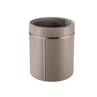 Pattumiera Pelle Acciaio Inossidabile Capacità 12 Litri Diversi Colori Arredamento Casa-INTERIOR DREAM DESIGN