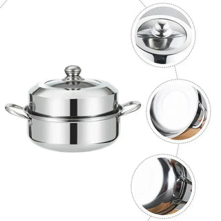 Pentola A Vapore Universale Gas Pratica Durevole Ergonomica Padella Cucina Accessori Casa - INTERIOR DREAM DESIGN