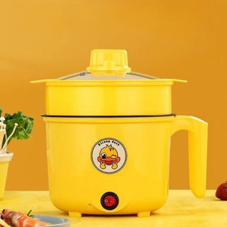 Pentola Elettrica Per Bambini Adulti Ragazzi Comoda Adatta A Cucina Colore Giallo Dimensioni Capacità - INTERIOR DREAM DESIGN