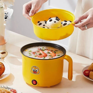 Pentola Elettrica Per Bambini Adulti Ragazzi Comoda Adatta A Cucina Colore Giallo Dimensioni Capacità - INTERIOR DREAM DESIGN