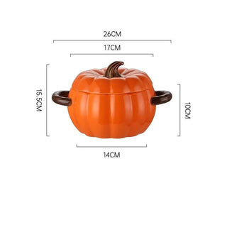Pentola Forma Zucca Diversi Colori Ceramica Cucina Stoviglie Casa-INTERIOR DREAM DESIGN