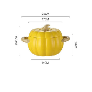 Pentola Forma Zucca Diversi Colori Ceramica Cucina Stoviglie Casa-INTERIOR DREAM DESIGN