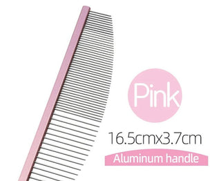 Pettine Anti Pulci Animali Domestici Pulizia Metallo Cani Gatti Pelo Morbido Diversi Colori-INTERIOR DREAM DESIGN