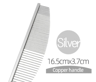 Pettine Anti Pulci Animali Domestici Pulizia Metallo Cani Gatti Pelo Morbido Diversi Colori-INTERIOR DREAM DESIGN