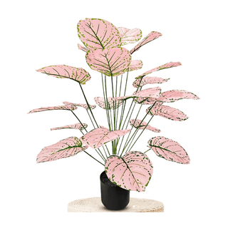 Pianta Artificiale Giardino Casa Decorazione Diversi Colori Rosa Verde Elegante-INTERIOR DREAM DESIGN