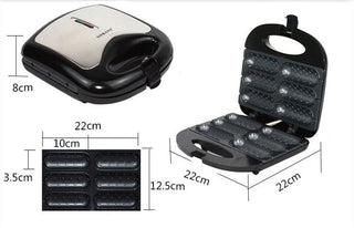 Piastra Elettrica Hot Dog Salsicce Cottura Veloce 220V - INTERIOR DREAM DESIGN