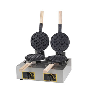 Piastra Waffle Dolci Casa Cucina Elettrodomestici Acciaio Antiaderente Grigio-INTERIOR DREAM DESIGN