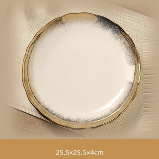 Piatti Materiale Ceramica Design Elegante Decorazione Tavolo Piatti Resistenti Decorazione Moderna-INTERIOR DREAM DESIGN