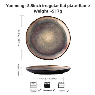 Piatti Materiale Ceramica Design Moderno Diverse Colorazioni Arredo Tavolo Stoviglie Piatti-INTERIOR DREAM DESIGN