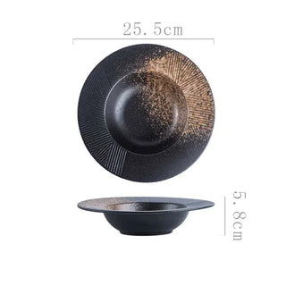 Piatti Materiale Ceramica Diverse Colorazioni Arredo Cucina Design Moderno Piatti Resistenti-INTERIOR DREAM DESIGN