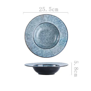 Piatti Materiale Ceramica Diverse Colorazioni Arredo Cucina Design Moderno Piatti Resistenti-INTERIOR DREAM DESIGN