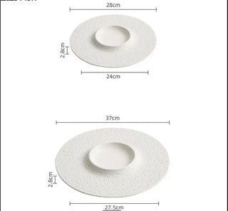 Piatto Ceramica Particolare Creativo Cerimonia Dolce Ceramica Cucina Elegante-INTERIOR DREAM DESIGN