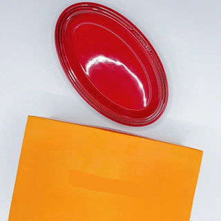 Piatto Forma Ovale Lunga 25cm Decorazione Tavola Diverse Colorazioni Arredo Design Moderno-INTERIOR DREAM DESIGN