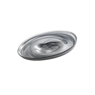 Piatto Materiale Vetro Diverse Colorazioni Design Elegante Moderno Stoviglie Piatti Arredo Tavola-INTERIOR DREAM DESIGN