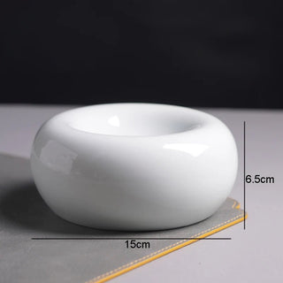 Piatto Ovale Bianco Ceramica Design Moderno Innovativo Chef Arredamento Stoviglie Cena Pranzo Particolari-INTERIOR DREAM DESIGN