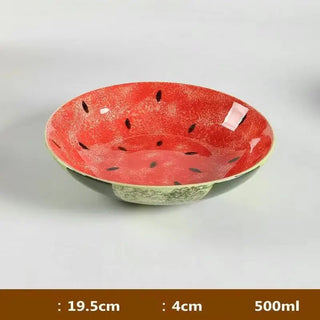 Piatto Vassoio Portata Cucina Forma Anguria Colore Rosso Diverse Dimensioni-INTERIOR DREAM DESIGN