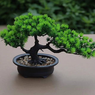 Piccolo Bonsai Per Arredo Casa In Colore Verde Piccole Dimensioni In Plastica Adatto A Casa Esterno Resistente - INTERIOR DREAM DESIGN