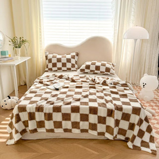 Plaid Coperta Adatta A Letto Divano Varie Dimensioni Vari Colori A Quadri Con Panda Calda Pratica Comoda - INTERIOR DREAM DESIGN