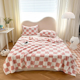 Plaid Coperta Adatta A Letto Divano Varie Dimensioni Vari Colori A Quadri Con Panda Calda Pratica Comoda - INTERIOR DREAM DESIGN