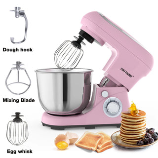 Planetaria Materiale Acciaio Rosa Beige Frullatore Elettrico Frusta Miscelatore Cucina Multifunzionale-INTERIOR DREAM DESIGN