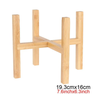 Poggia Vaso Legno Decorazione Moderna Porta Vasi Da Terra Forniture Da Giardino Casa-INTERIOR DREAM DESIGN