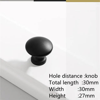 Pomelli Materiale Cassetti Porte Armadi Arredamento Diverse Dimensioni Alluminio Metallo Nero Oro Argento - INTERIOR DREAM DESIGN