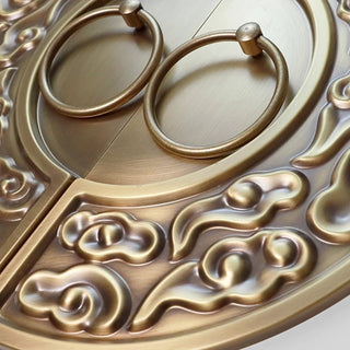 Pomello Grandi Dimensioni Apertura Porte Ottone Bronzo Due Pezzi-INTERIOR DREAM DESIGN