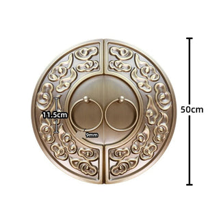 Pomello Grandi Dimensioni Apertura Porte Ottone Bronzo Due Pezzi-INTERIOR DREAM DESIGN