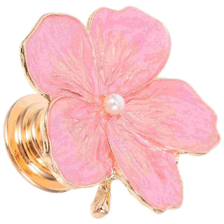 Pomello Modello Fiore Decorazione Dettaglio Oro Design Elegante Decorazione Moderna-INTERIOR DREAM DESIGN