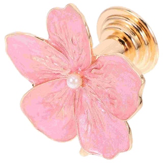 Pomello Modello Fiore Decorazione Dettaglio Oro Design Elegante Decorazione Moderna-INTERIOR DREAM DESIGN