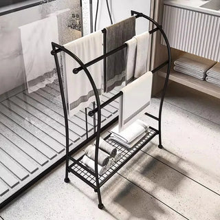 Porta Asciugamani Materiale Ghisa Porta Asciugamani Da Pavimento Decorazioni Bagno Porta Oggetti-INTERIOR DREAM DESIGN