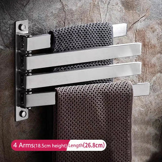 Porta Asciugamano Materiale Acciaio Diversi Ripiani Resistente Parete Organizer Bagno-INTERIOR DREAM DESIGN