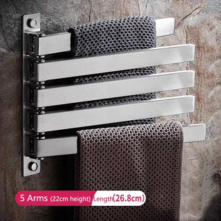 Porta Asciugamano Materiale Acciaio Diversi Ripiani Resistente Parete Organizer Bagno-INTERIOR DREAM DESIGN